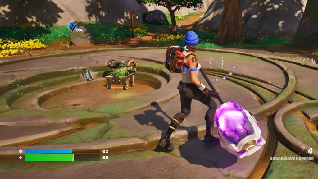 What does Fortnite's "Infinite Hammer Jump Glitch" entail?