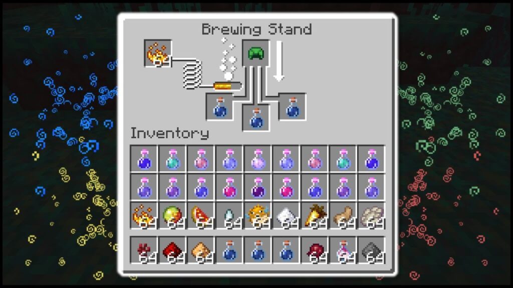 All recipes for making a strength potion in Minecraft