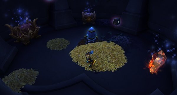 In World of Warcraft, using the Empty Obsidian Vial