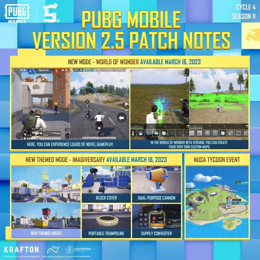 PUBG Mobile 2.5 Patch Notes
