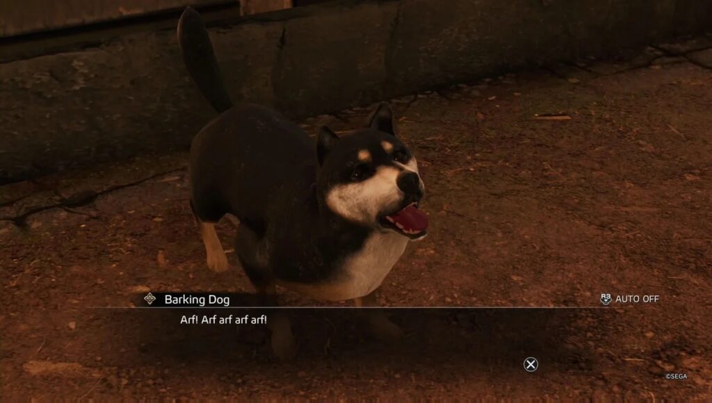 Barking Dog In Like A Dragon Ishin