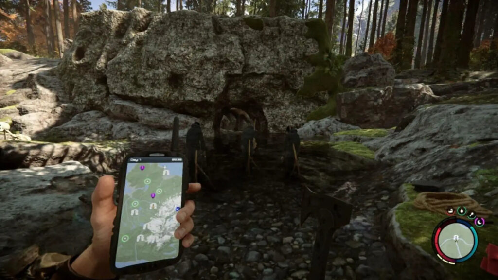 Location of the shovel in Sons of the Forest