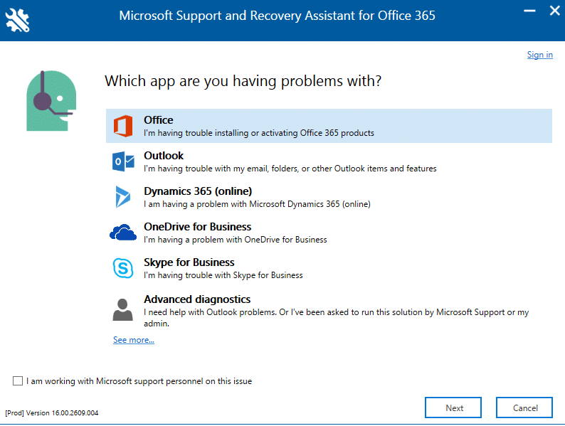 Microsoft Support 
