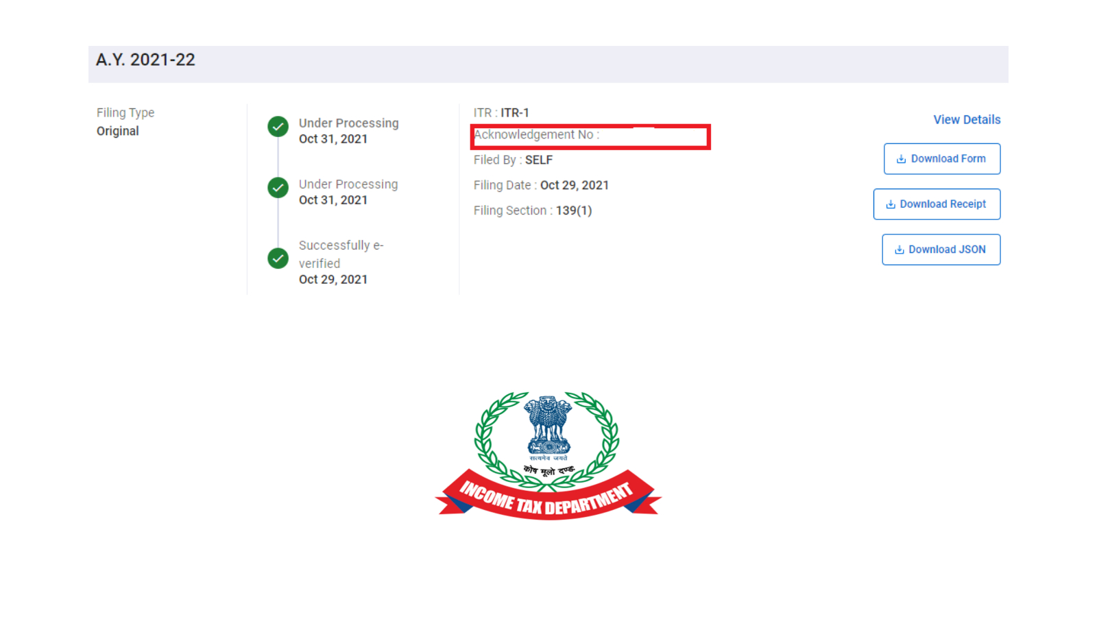 You are currently viewing Where To Find Acknowledgement Number Of ITR