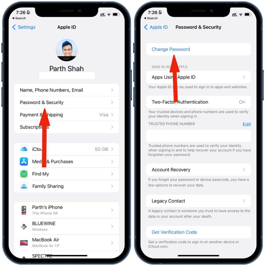 Where To Find Apple ID Password On iPhone