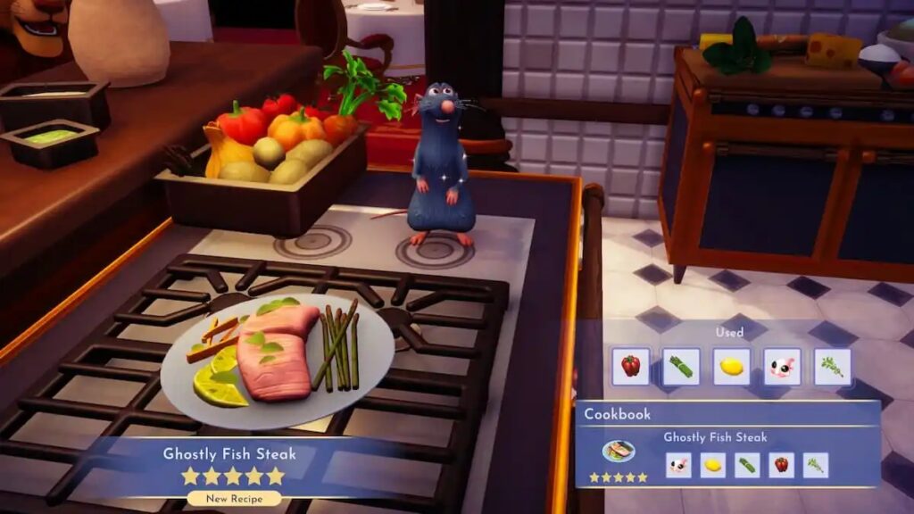 Disney Dreamlight Valley Recipe for Ghostly Fish Steak