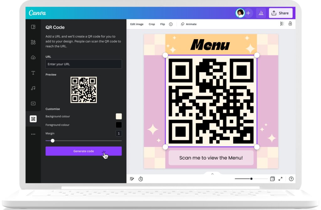 How To Make A QR Code Using Canva