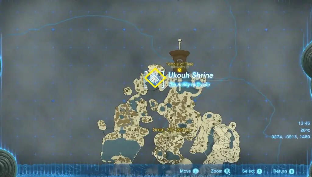 The Legend of Zelda: Tears of the Kingdom's Great Sky Island Shrine Locations