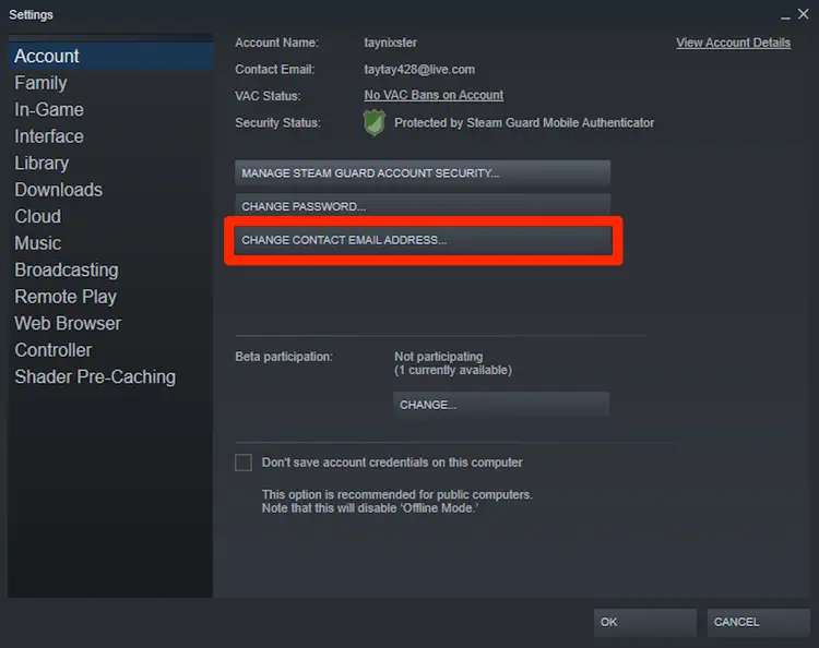 How To Change Your Email Address On Steam