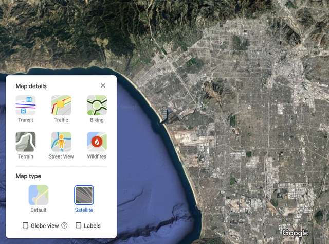 How to Turn Off Labels in Google Maps Default View