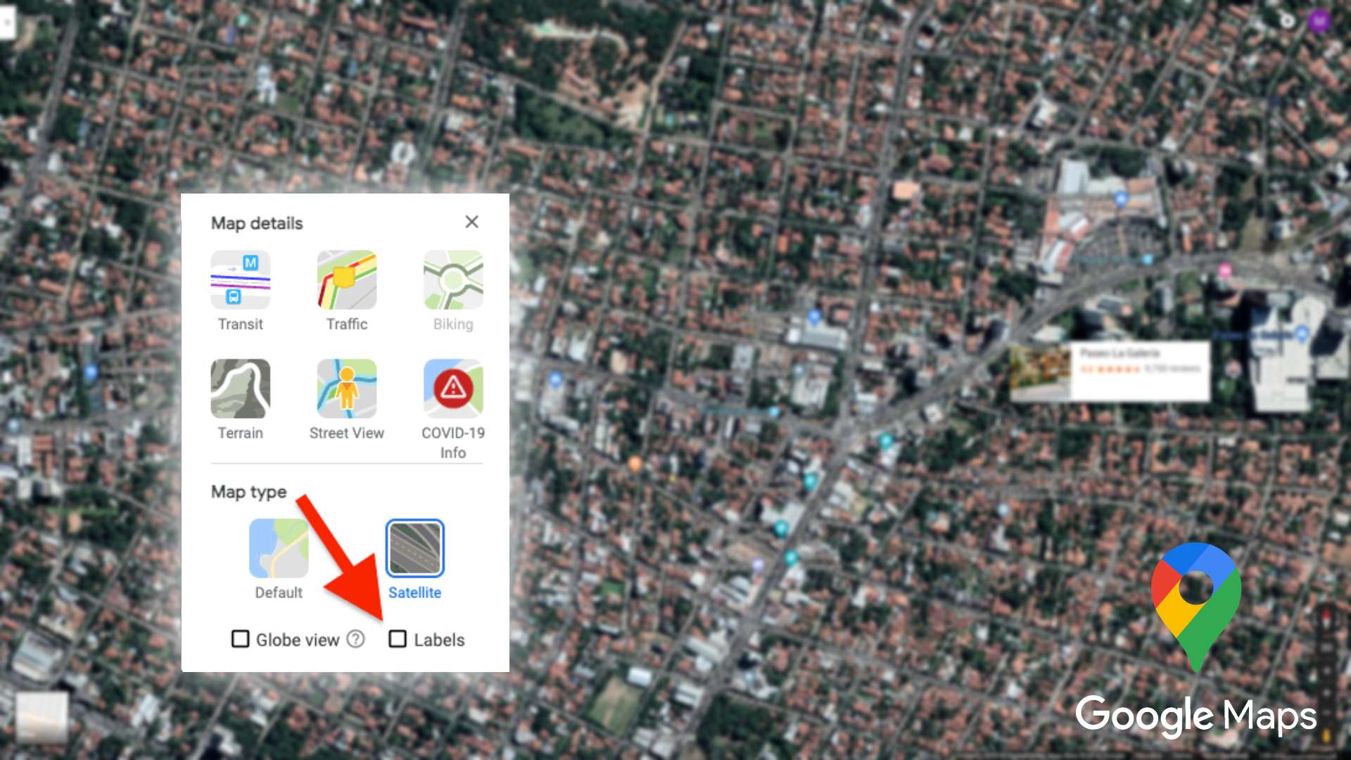 How to Turn Off Labels in Google Maps Default View » TDevelopers