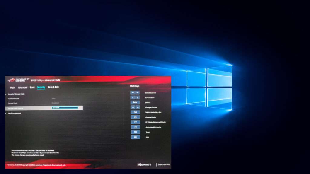 windows 10 secure boot state unsupported