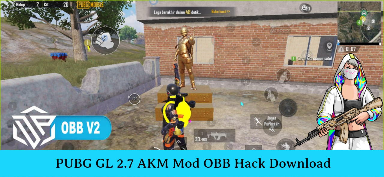 You are currently viewing PUBG GL 2.7 AKM Mod OBB Hack Download