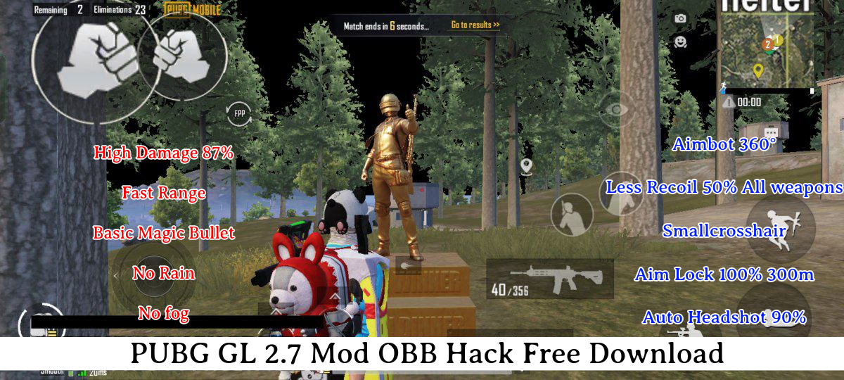 You are currently viewing PUBG GL 2.7 Mod OBB Hack Free Download