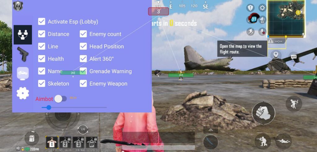 PUBG 2.7 ESP + Aimbot Hack Apk Download C5S13