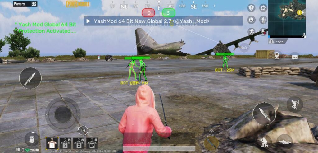 PUBG GL 2.7 Yash Paid Mod Cracked Mod Apk