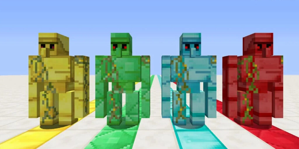 How To Make Build A Diamond Golem In Minecraft