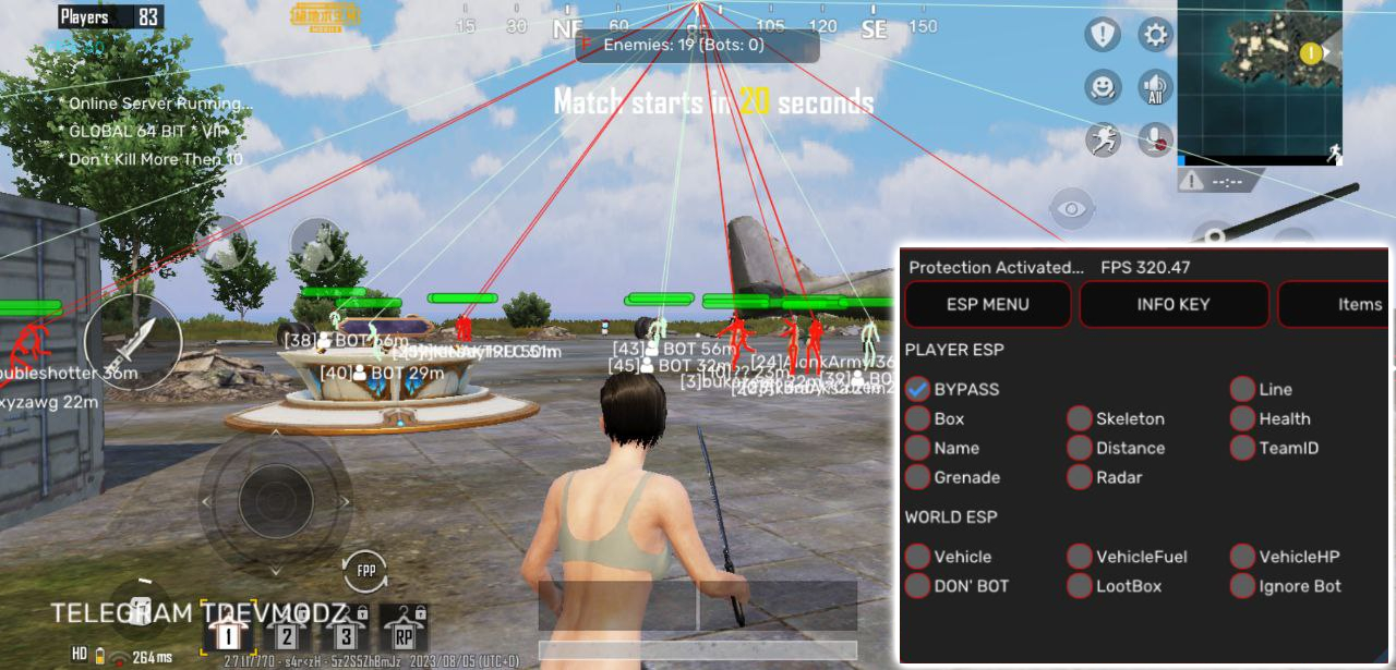 Read more about the article PUBG TW 2.7 Safe ESP MOD APK 64 Bit