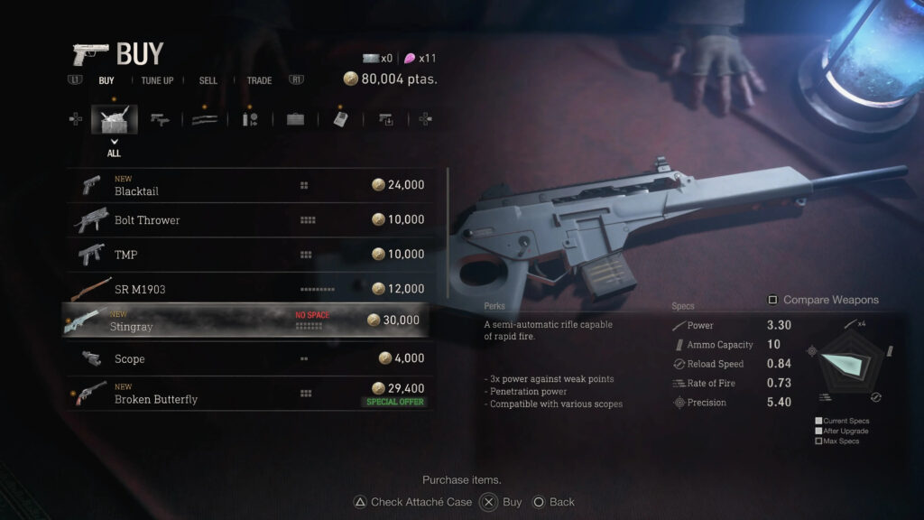Stingray Rifle In Resident Evil 4 Remake