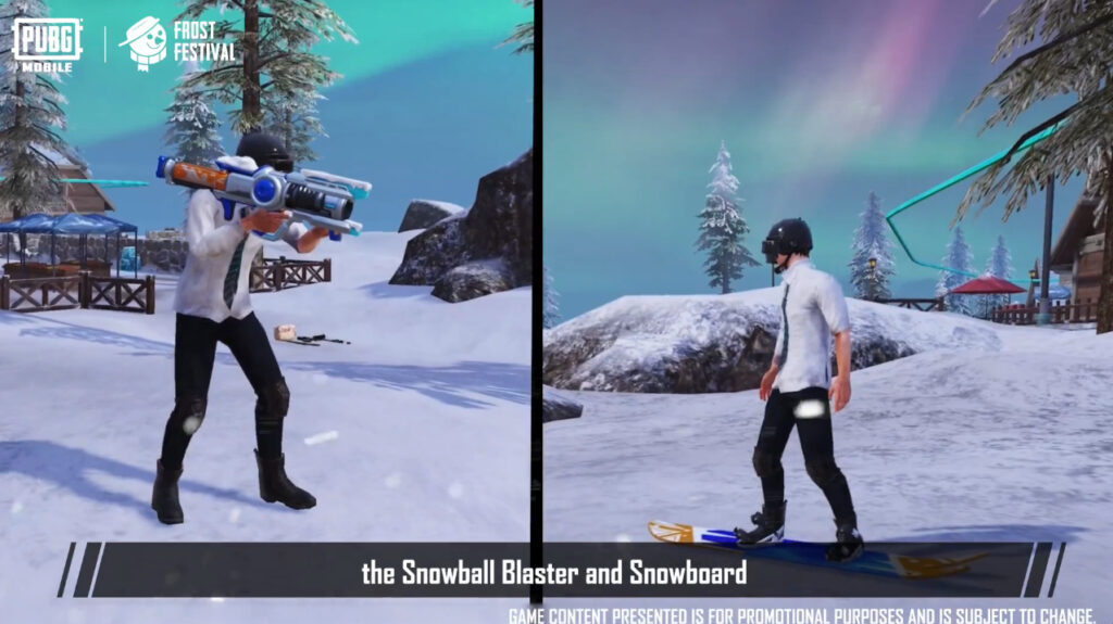 Snowball Blaster and Snowboard