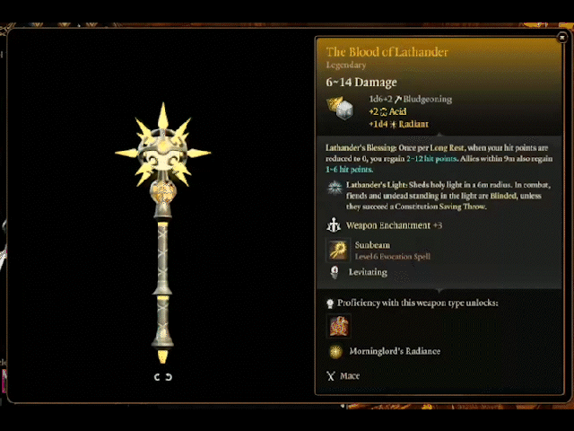 How To Get The Blood Of Lathander Mace In BG3
