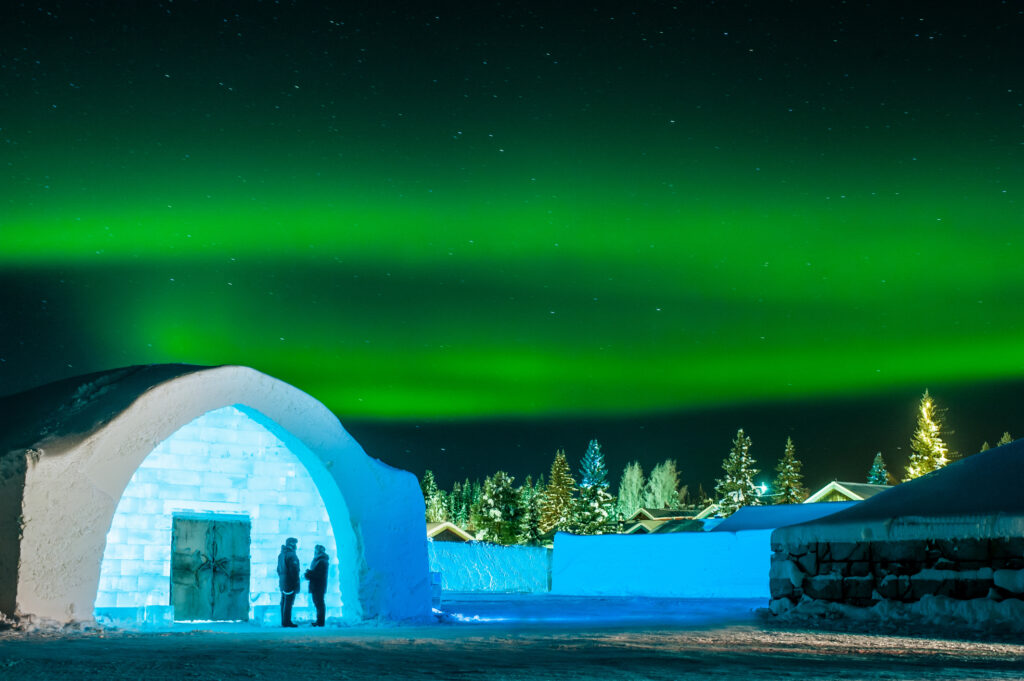 Spend the night in an ice hotel