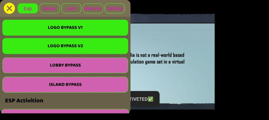 3.0 Injector Bypass Menu